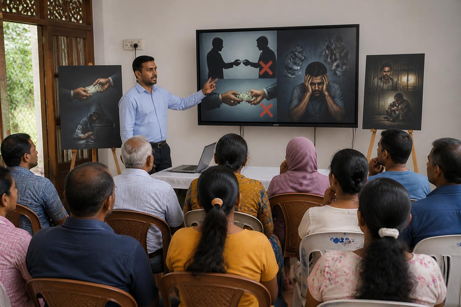 උන්ඩියල් සහ හවාලා වැනි නීතිවිරෝධී මුදල් හුවමාරුවල ඇති අනතුරු පිළිබඳව රටවිරුවන් දැනුවත් කිරීමේ වැඩසටහනක්