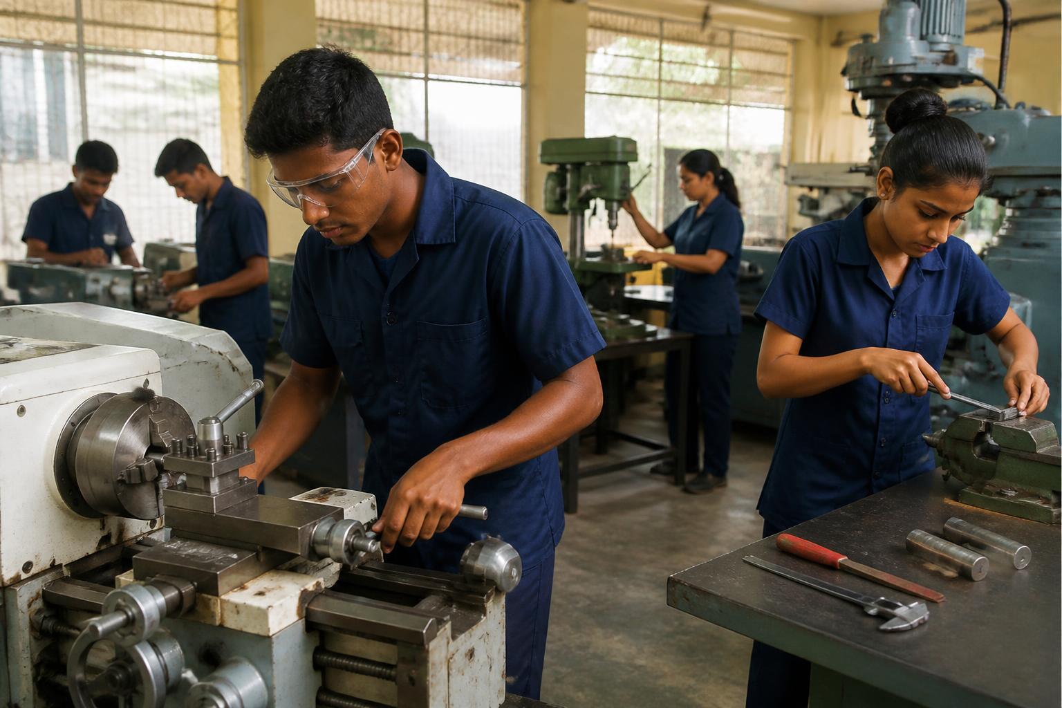 කාර්මික අධ්‍යාපන හා පුහුණු කිරීමේ දෙපාර්තමේන්තුව (VTA / NAITA) හරහා රටවිරුවන්ට නොමිලේ වෘත්තීය පුහුණු පාඨමාලා