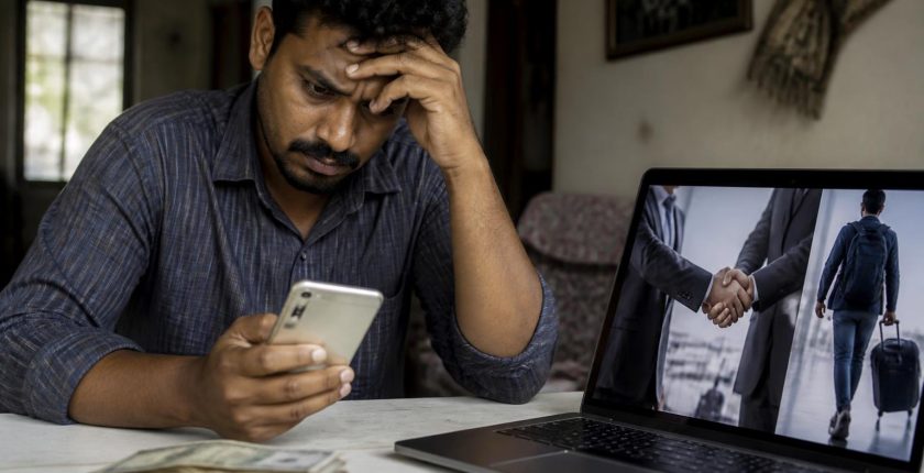 සමාජ මාධ්‍ය ජාලාවල පළවන ව්‍යාජ රැකියා දැන්වීම්වලට හසුවී මුදල් නාස්ති කරගන්නා රටවිරුවන් ගැන වාර්තාවක්
