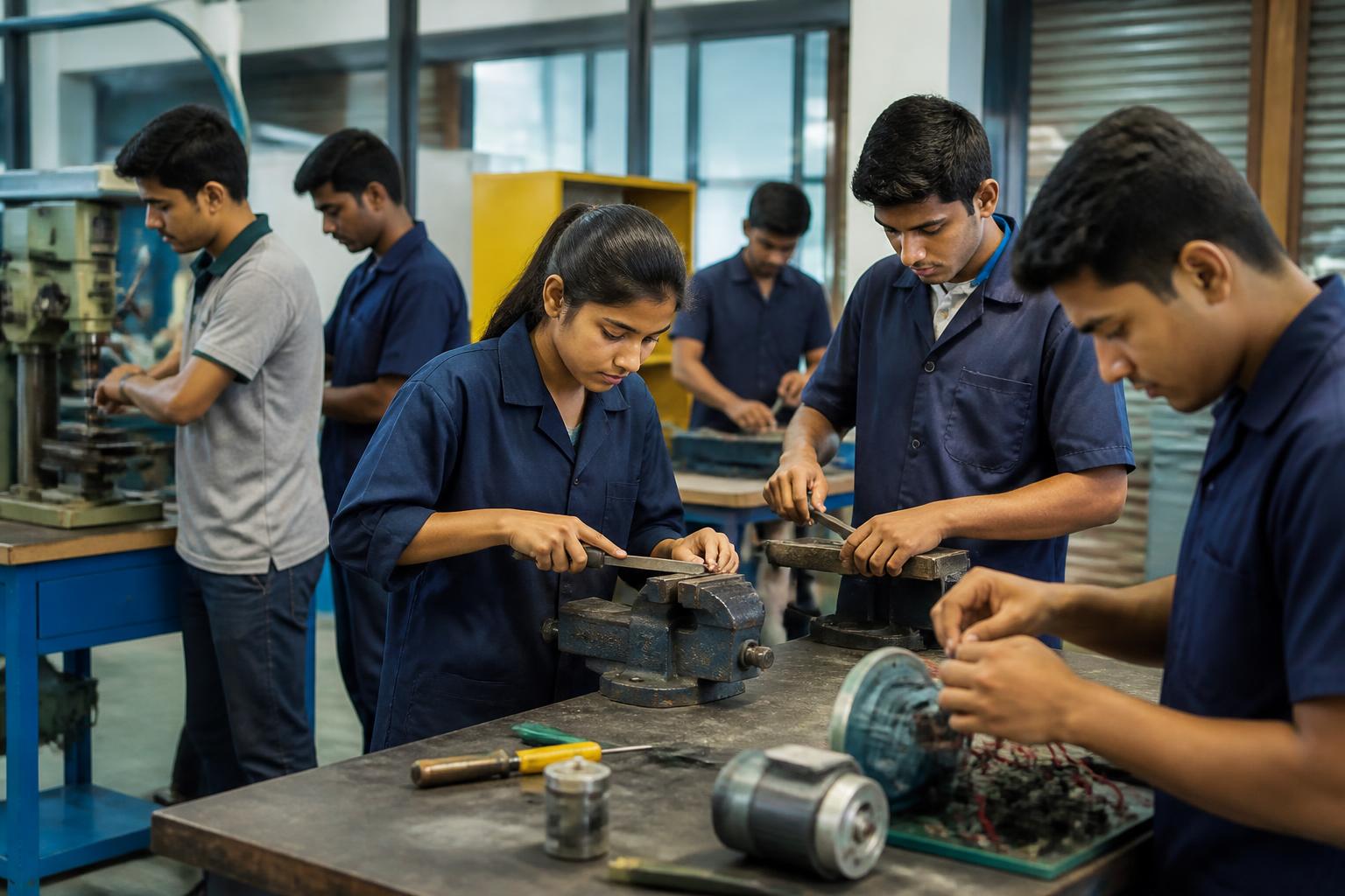 පාසල් හැරගිය තරුණ තරුණියන්ට වෘත්තීය පුහුණුව ලබාදී රටවිරුවන් ලෙස විදේශගත කිරීමේ නව සැලැස්මක්