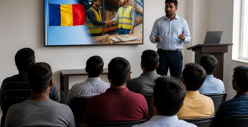 රුමේනියානු කම්කරු නීතිය සහ වැටුප් ව්‍යුහය පිළිබඳව රටවිරුවන් දැනුවත් කිරීමේ වැඩසටහනක්