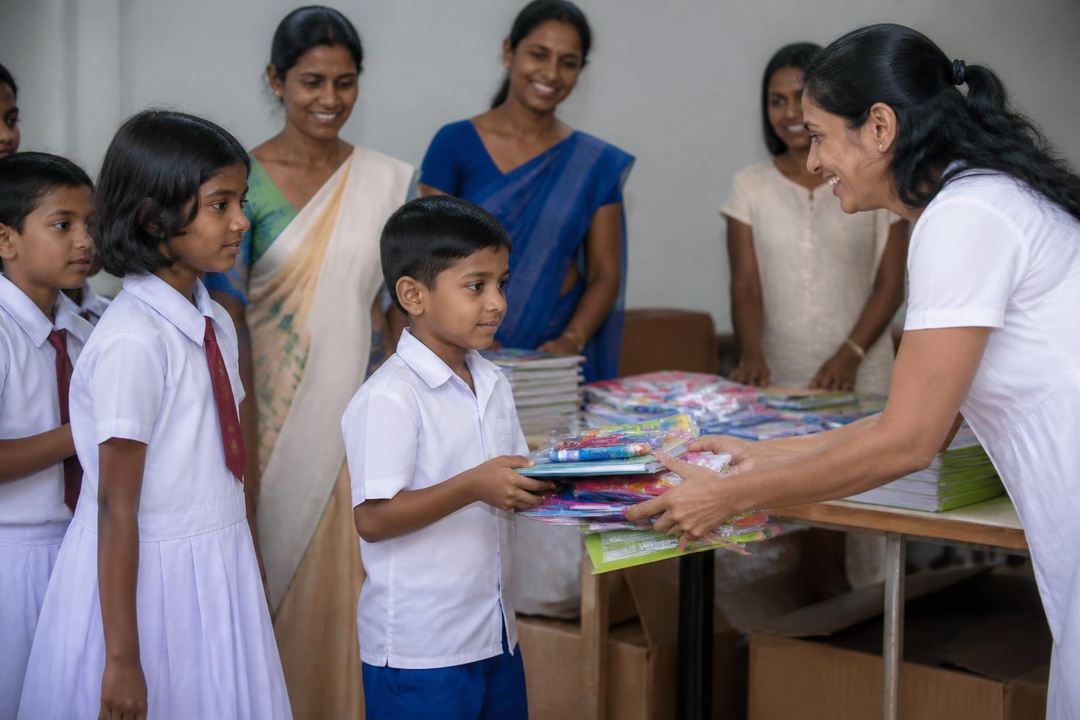 විදේශගත රටවිරුවන්ගේ දරුවන්ගේ අධ්‍යාපනය වෙනුවෙන් පිරිනමන ශිෂ්‍යත්ව සහ පාසල් උපකරණ ආධාර