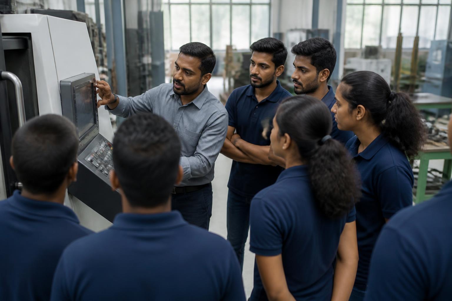 කාර්මික ක්ෂේත්‍රයේ නව තාක්ෂණික උපකරණ භාවිතය පිළිබඳව රටවිරුවන් පුහුණු කිරීමේ වැඩමුළු