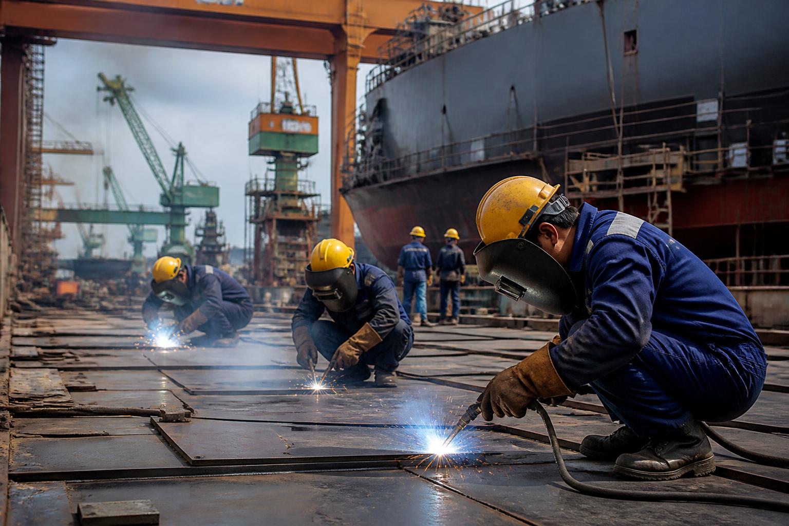 කොරියානු නැව් තැනීමේ (Shipbuilding) කර්මාන්තයට සුදුසුකම්ලත් ලාංකික වෙල්ඩින් ශිල්පී රටවිරුවන් බඳවා ගැනීම ඇරඹේ
